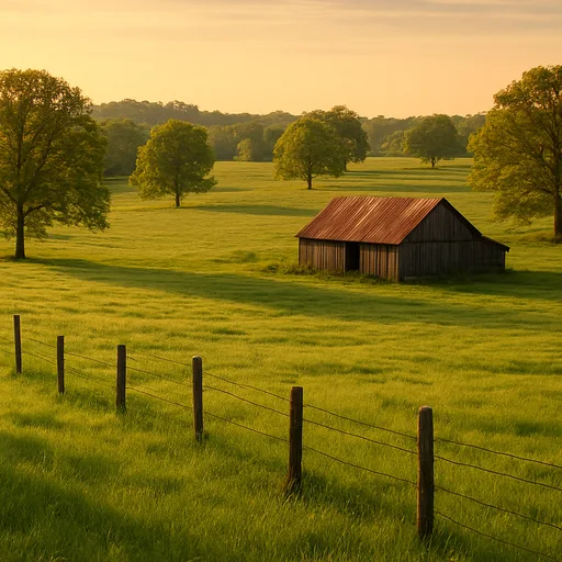 Rural acreage near Gastonia, North Carolina