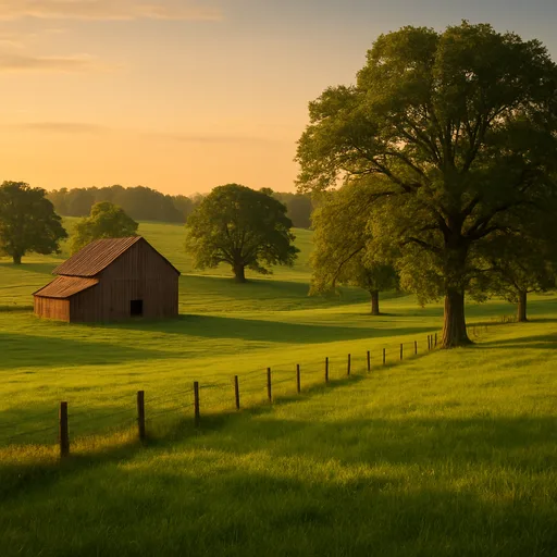 Rural farmland acreage near Monroe, North Carolina