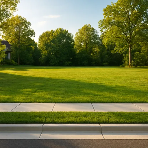 Cleared vacant residential lot in Cary, North Carolina