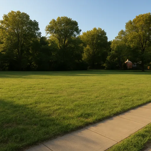 Cleared vacant residential lot in Forsyth County, North Carolina