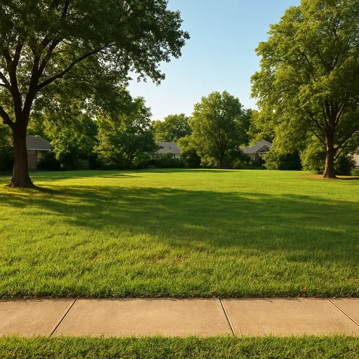 Cleared vacant residential lot in Gastonia, North Carolina