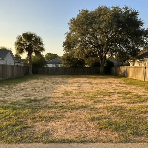 Cleared vacant residential lot in New Hanover County, North Carolina