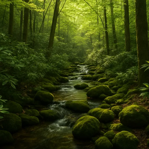 Wooded forest parcel in Buncombe County, North Carolina
