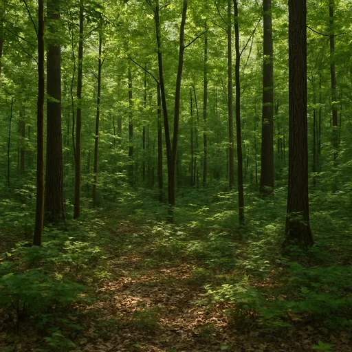 Wooded forest parcel near Cary, North Carolina