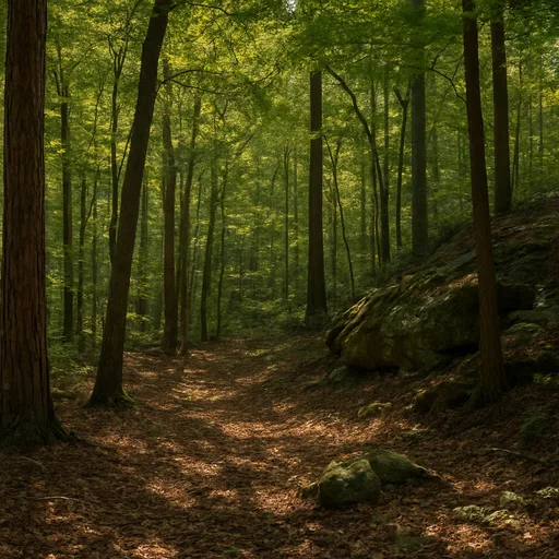 Wooded forest parcel in Gaston County, North Carolina