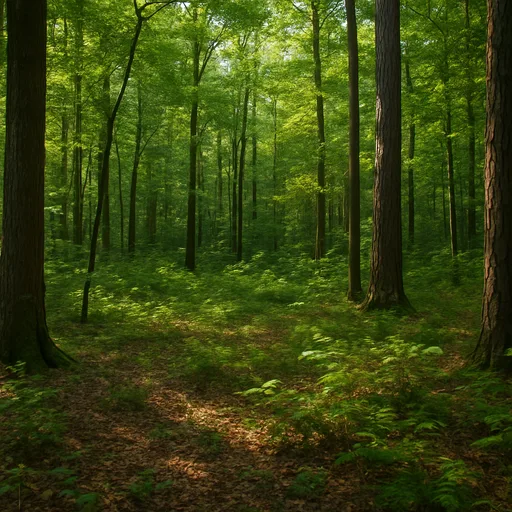 Wooded forest parcel in Guilford County, North Carolina