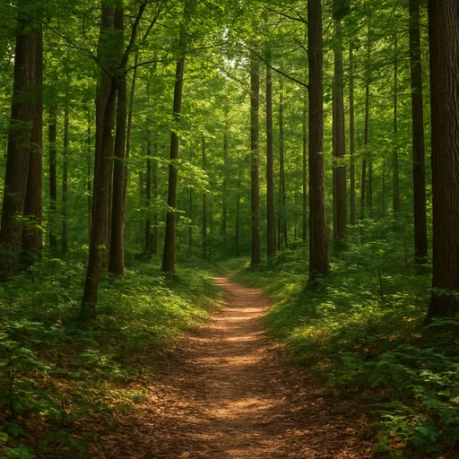 Wooded forest parcel in Mecklenburg County, North Carolina