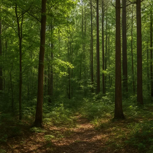 Wooded forest parcel near Monroe, North Carolina