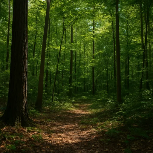 Wooded forest parcel near Raleigh, North Carolina